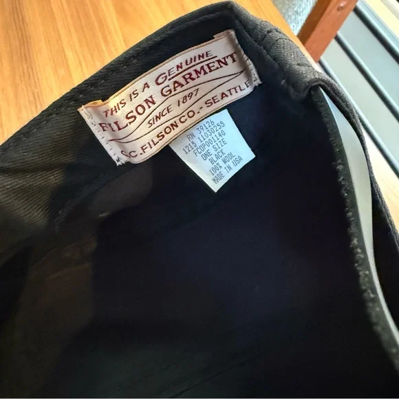 Rare Filson Black Five-Panel Cap - Picture 5 of 8